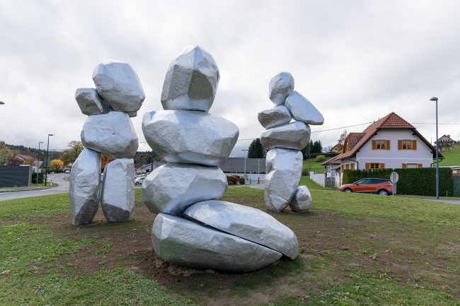 Atelier Van Lieshout, Drei Grazien. Wies, Austria sculpture commission art in public space